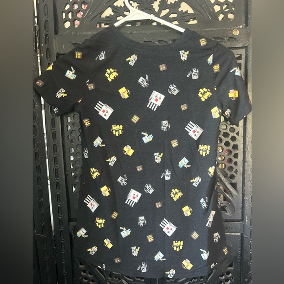 Jinx Tees Girls Minecraft Print High Low T-shirt - Picture 2 of 4